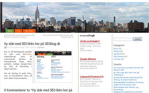 seo blog.dk - den  nye søgemaskineoptimerings-blog
