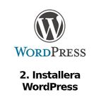 Installera WordPress til din webbplats